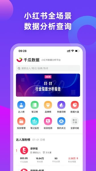千瓜数据小红书数据分析平台 v1.6.1 ios官方最新版 2