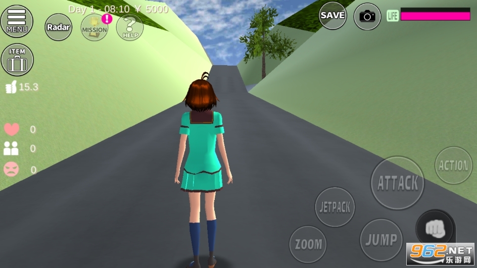 SAKURA SchoolSimulator樱花校园模拟器最新版本2023年有高马尾 v1.039.92截图2