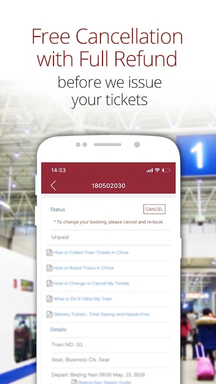 China Train Booking(中国火车订票APP) V3.8.3 安卓版截图4