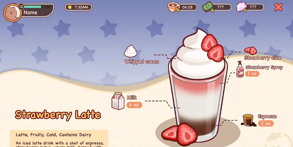 可口的咖啡美味的咖啡无限金币钻石版 V1.3.1 安卓版截图4