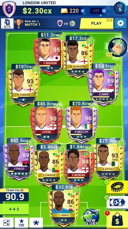 放置足球大亨破解版 V1.49.1 安卓版截图5