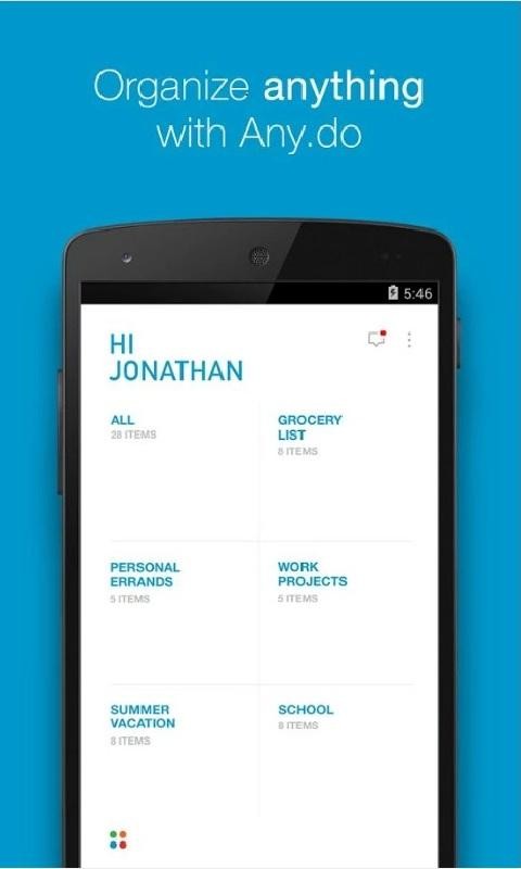any.do日程管理 V5.18.12.8 安卓版截图1