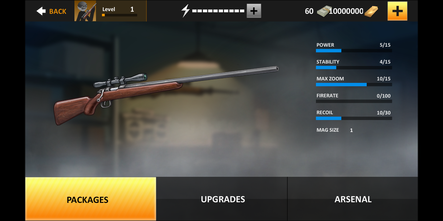 鹰眼4火柴人狙击汉化版 V1.4.8 安卓版截图3