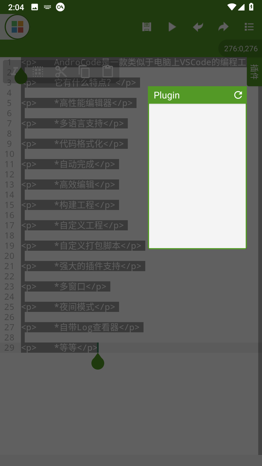 AndroCode(代码编辑器) V2.0.3 安卓版截图3