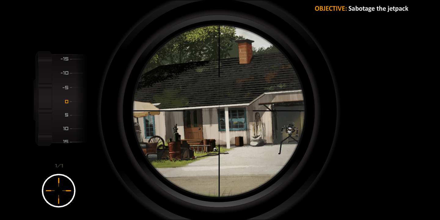 鹰眼4火柴人狙击汉化版 V1.4.8 安卓版截图2