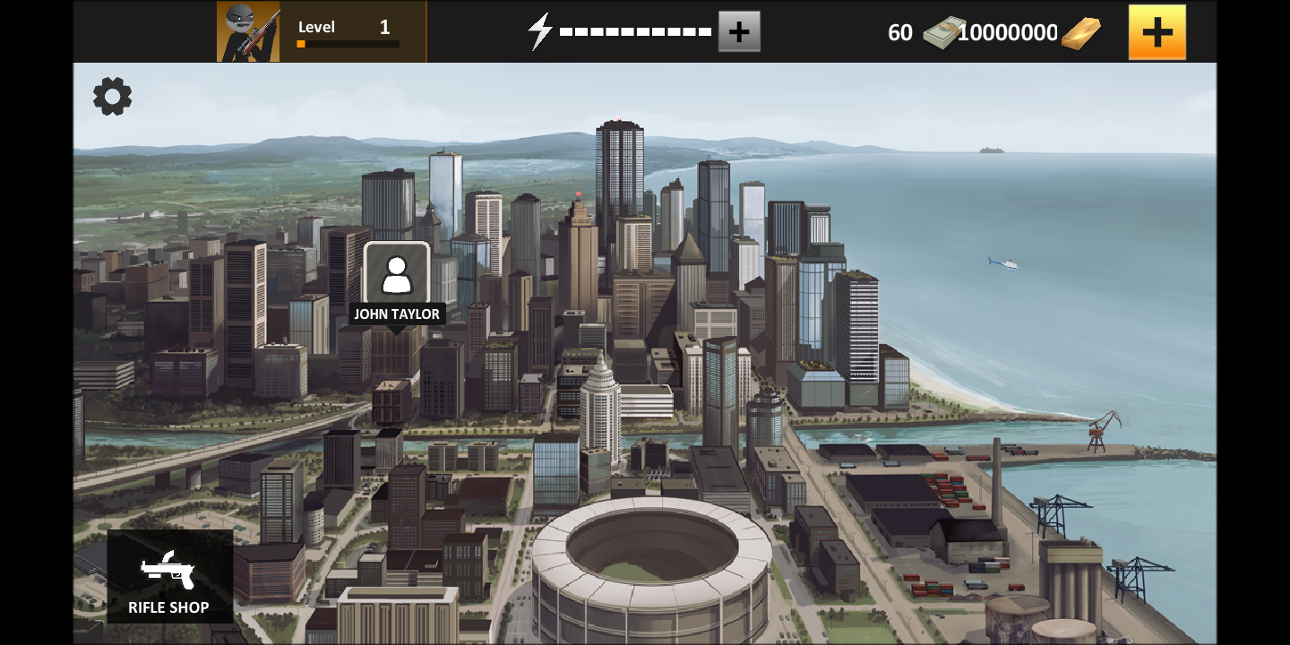 鹰眼4火柴人狙击汉化版 V1.4.8 安卓版截图1