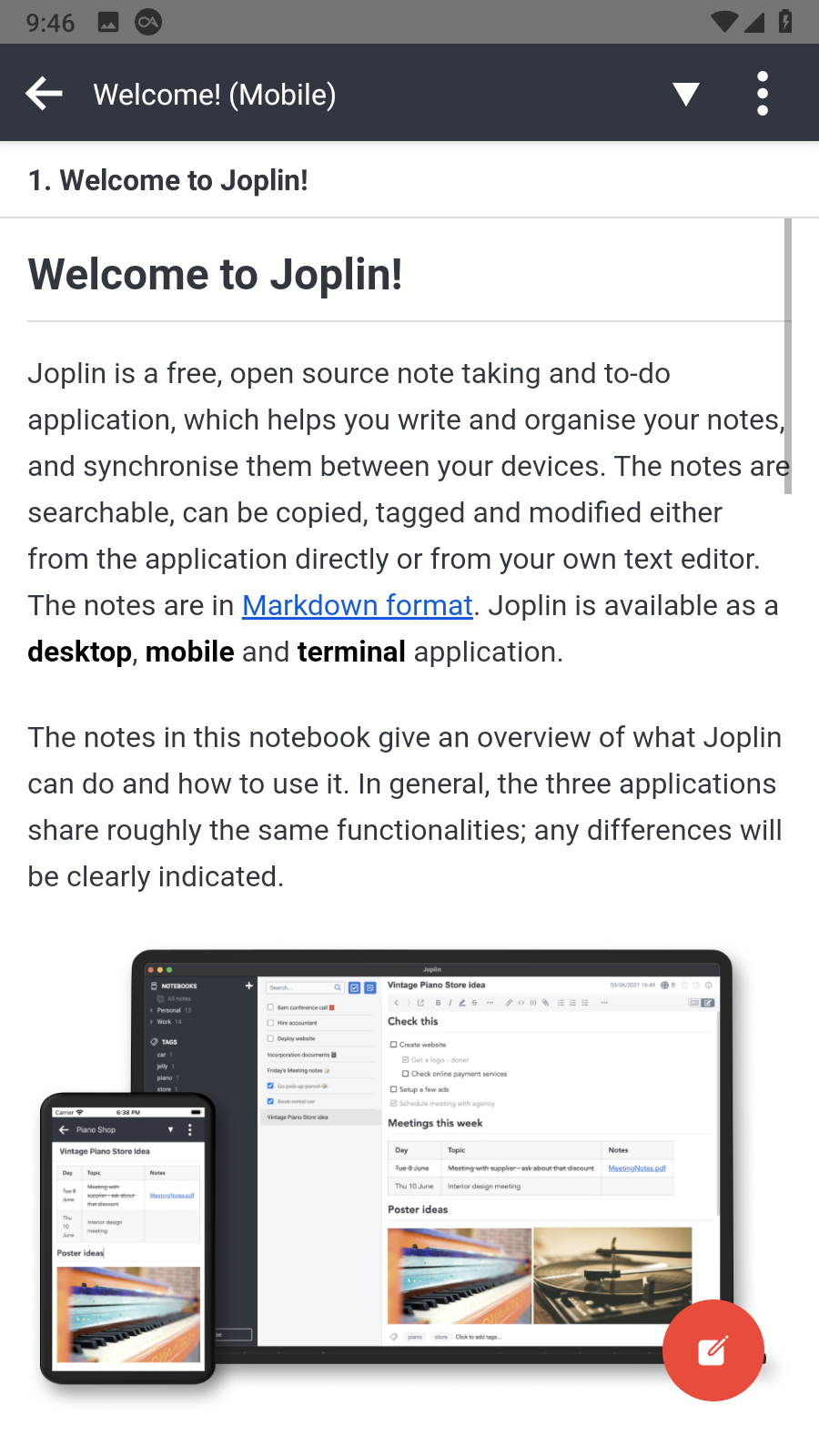 Joplin(云笔记APP) V3.4.5 官方安卓版截图5
