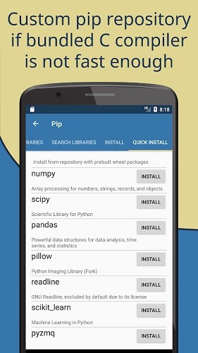 pydroid3最新版 V8.1_x86_64 安卓官方版截图3
