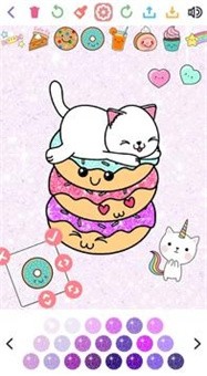 卡哇伊闪光着色