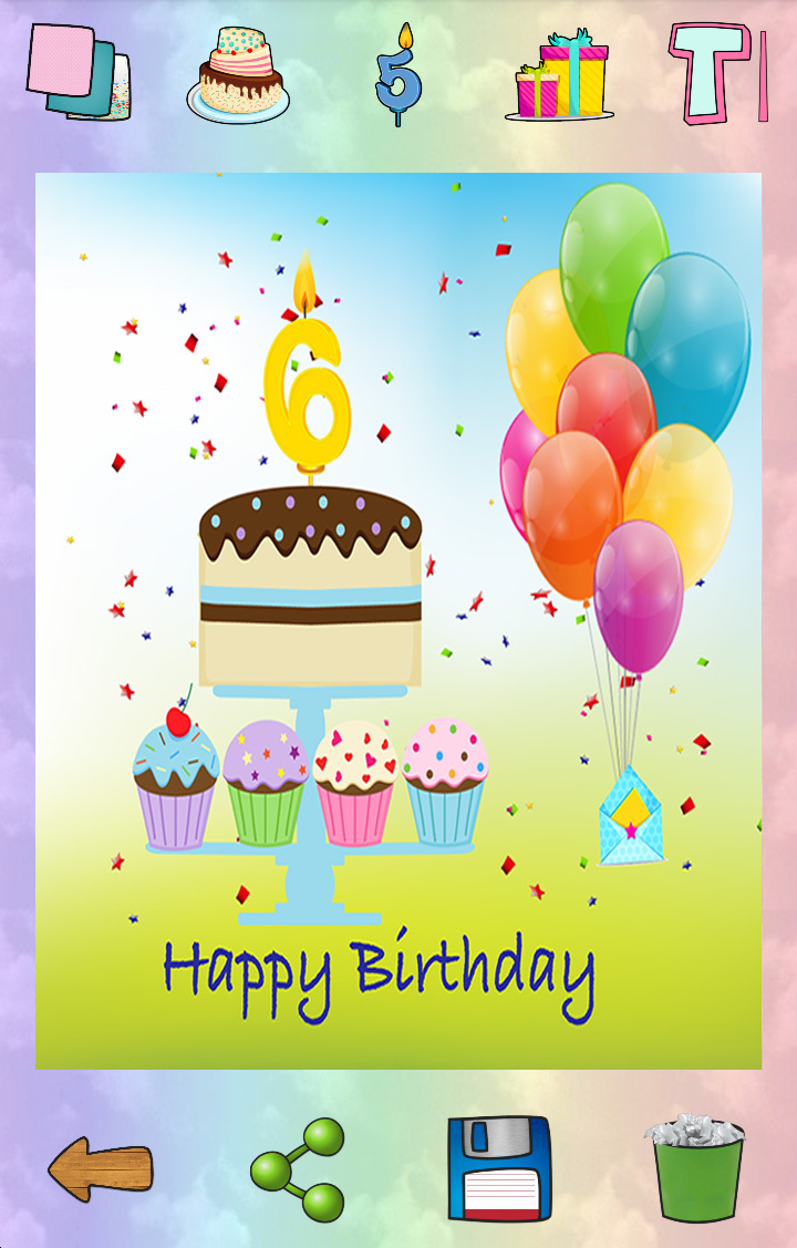 生日蛋糕贺卡制作