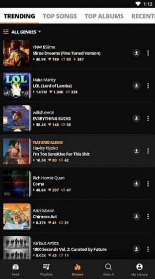 Audiomack步非烟音频版 V7.6.0 安卓版截图3