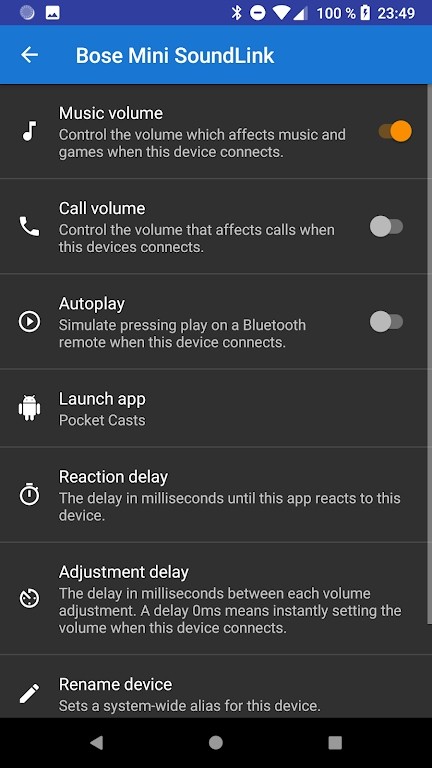 Bluetooth Volume Manager(蓝牙音量控制) V2.59.1-rc0 安卓版截图3