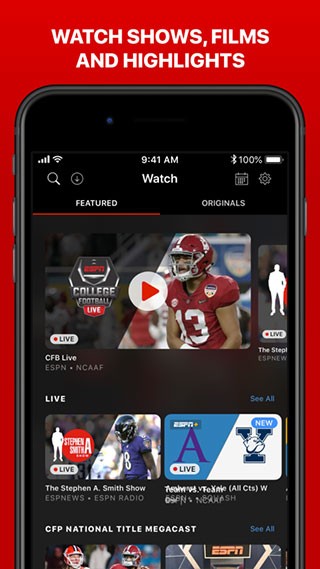 ESPN下载安卓 V8.9.0 官方最新版截图1