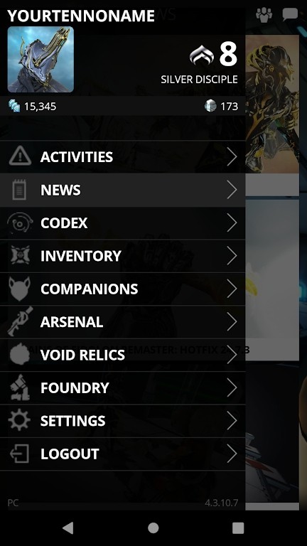 Warframe Companion V5.3.1.0 安卓版截图4