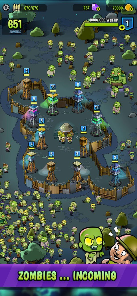 Zombie Towers(僵尸之塔) V13.0.167 安卓版截图1