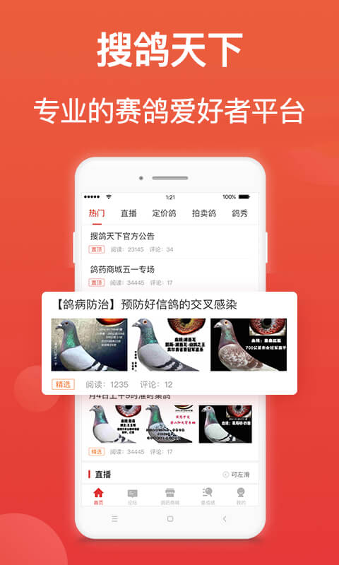 搜鸽天下APP V2.2.4.2 安卓版截图5