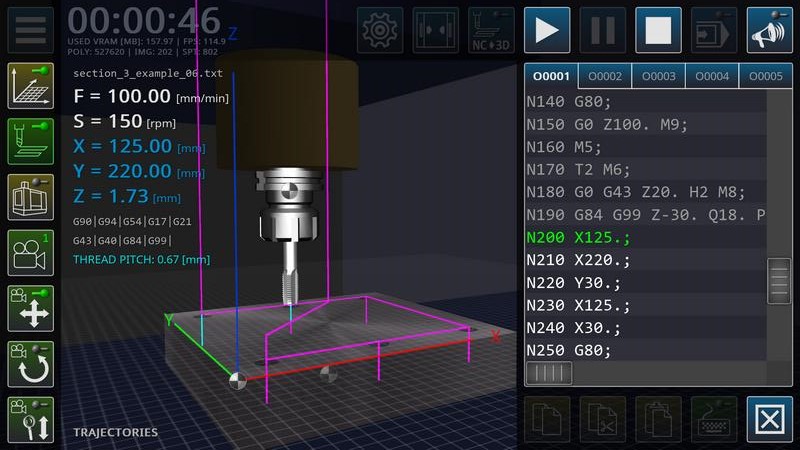CNC VMC Simulator(CNC数控铣床仿真) V1.0.27 安卓最新版截图1