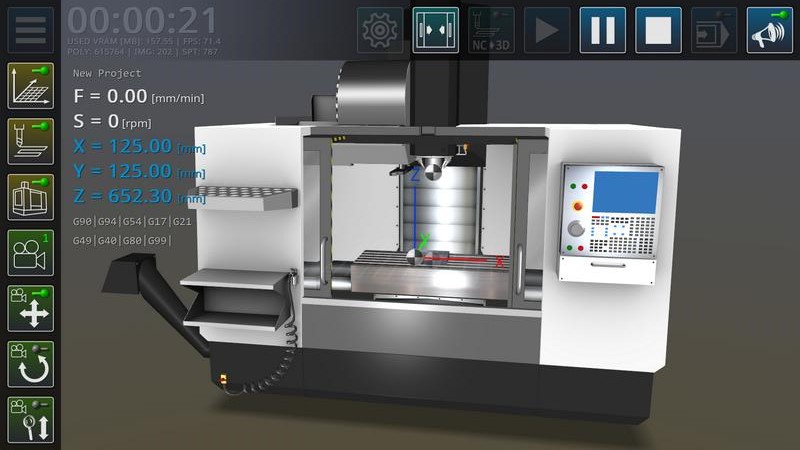 CNC VMC Simulator(CNC数控铣床仿真) V1.0.27 安卓最新版截图2