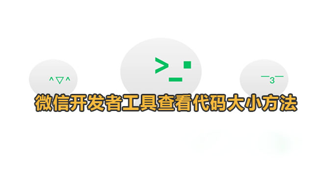 微信开发者工具怎么查看代码尺寸-微信开发者工具查看代码尺寸方式