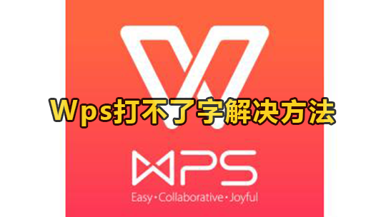 Wps打不了字哪些原因-Wps打不了字解决方法