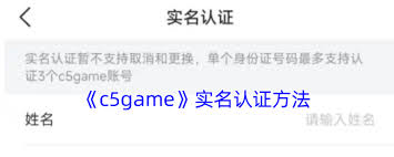 C5Game实名认证全攻略：2025最新安全认证教程（手把手教学）