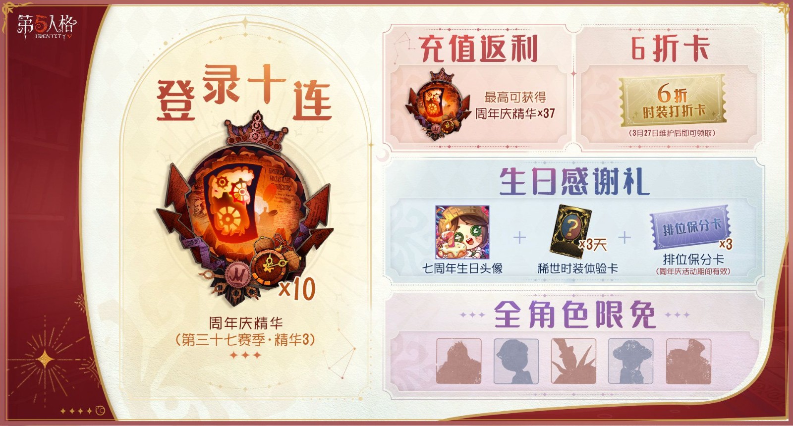 你是否想知道第五人格七周年隐藏了哪些星象谜题？独家揭秘庆典六大核心亮点！