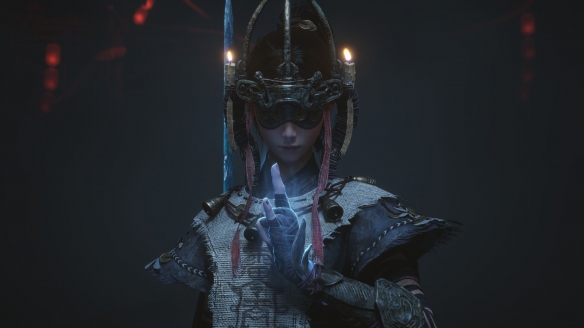 《明末：渊虚之羽》最新截图：一位白发女主持战斧奋勇斩敌！