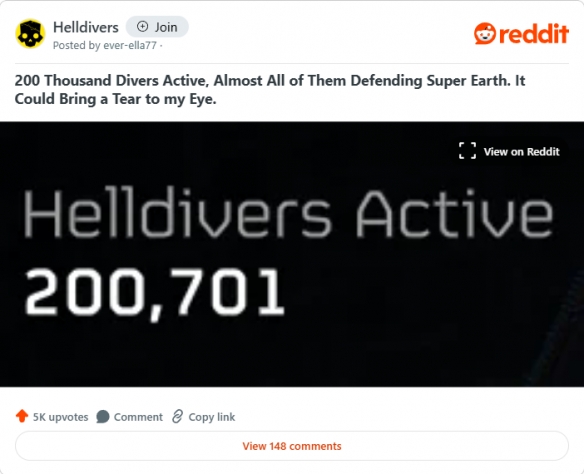 超级地球化为战地！《绝地潜兵2》二十万战士齐心抗击光能者