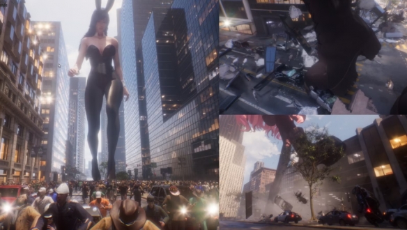 超巨大美少女肆虐城市？《Giantess_Playground》正在研发