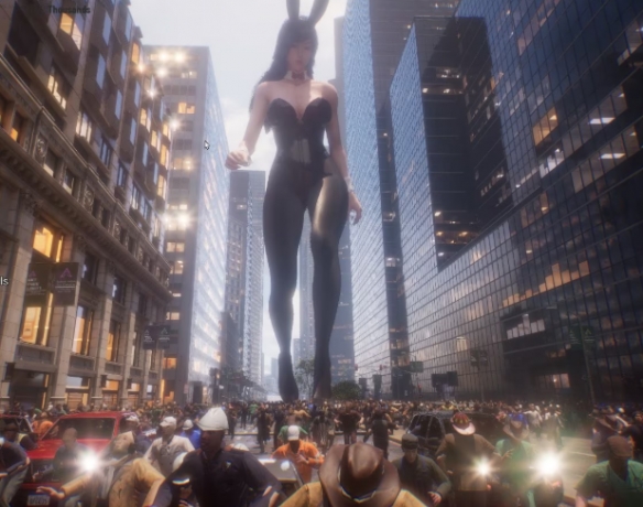 超巨大美少女肆虐城市？《Giantess_Playground》正在研发