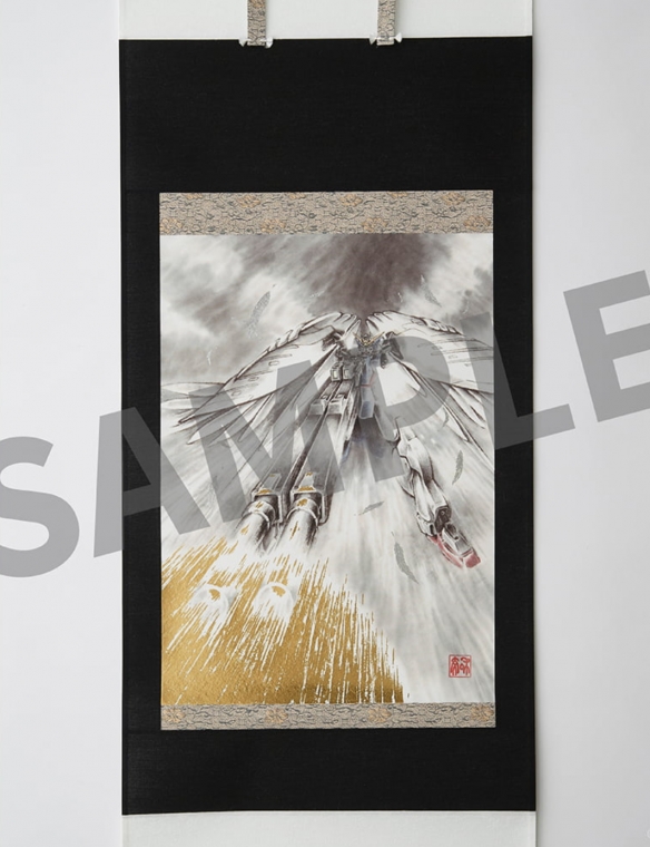 《新机动战记高达W》迎来30周年庆，推出限量的金箔艺术挂轴。