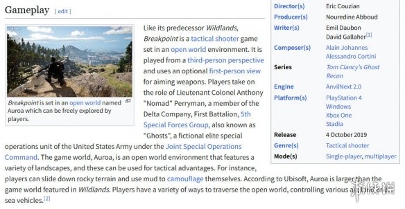 育碧已确认:新《幽灵行动》正在开发,采用第一人称视角。 育碧已确认:新《幽灵行动》正在开发,采用第一人称视角。