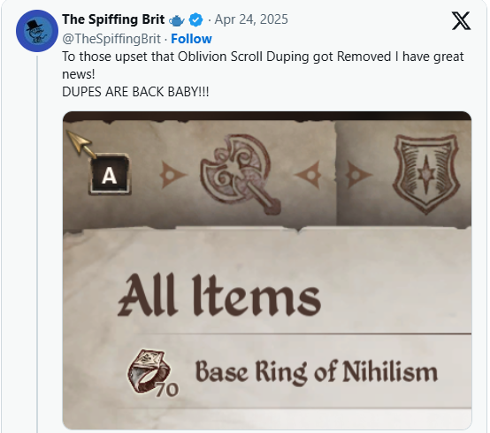 原汁原味的游戏体验！《老滚4RE》居然保留了物品复制Bug