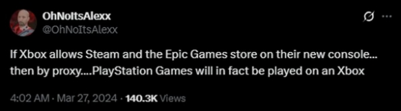 索尼是否大汗淋漓？Xbox主机将可运行Steam游戏