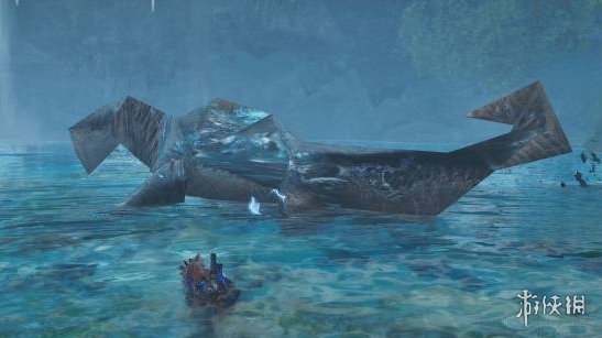 《怪物猎人：荒野》在海龙内存不足时呈现出“多边形锁刃龙”的现象