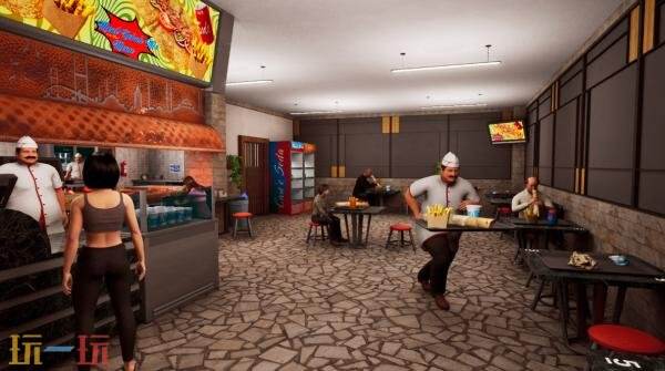 卷饼店模拟游戏《Wrap House Simulator》现在隆重上市。