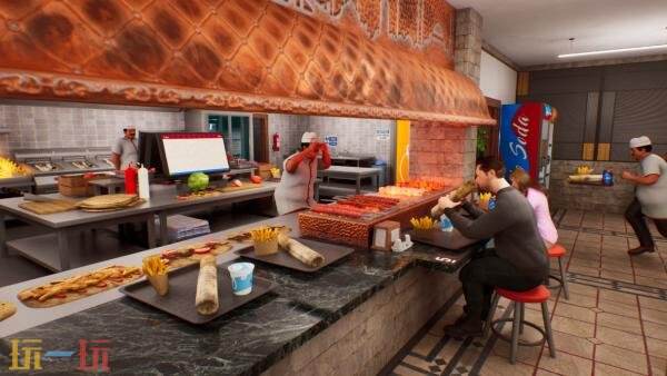 卷饼店模拟游戏《Wrap House Simulator》现在隆重上市。