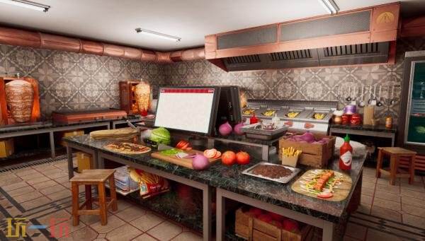 卷饼店模拟游戏《Wrap House Simulator》现在隆重上市。