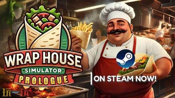 卷饼店模拟游戏《Wrap House Simulator》现在隆重上市。