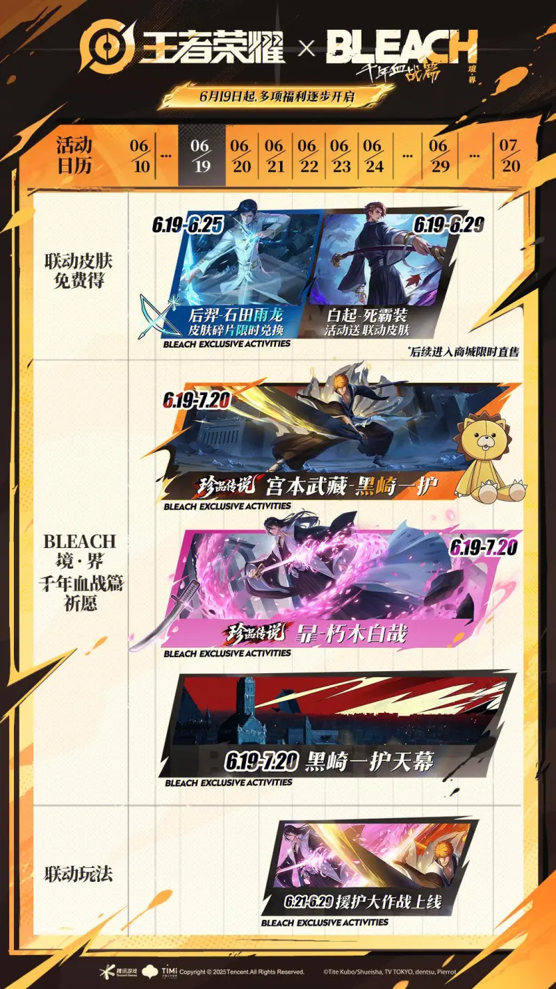 《王者荣耀》与《千年血战》日漫联动：三款新皮肤发布