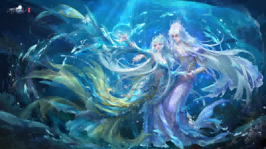 天刀手游S3赛季首次揭开神池问影可升阶双形态外观！沧溟之主降临世间，倾听深海传来的龙吟声！