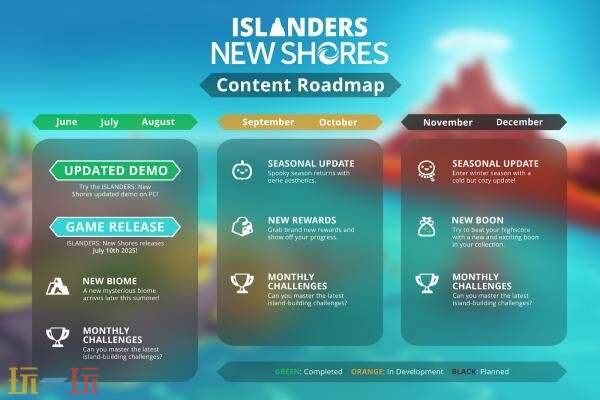 城市建设极简风格游戏《岛民:新海岸》计划于7月11日发布。 城市建设极简风格游戏《岛民:新海岸》计划于7月11日发布。