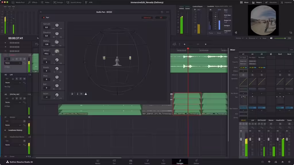 DaVinci Resolve 20.1 已经正式发布，为编辑者提供了空间视频处理的新工具。