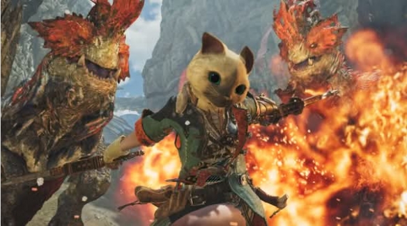 《怪猎荒野》6月活动来袭_挑战炎尾龙获得可爱猫头套