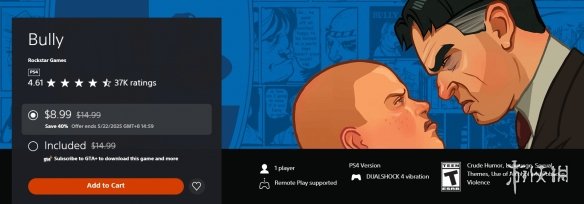 R星的经典之作《恶霸鲁尼》在PlayStation美区商店举行限时折扣,售价仅为8.99美元! R星的经典之作《恶霸鲁尼》在PlayStation美区商店举行限时折扣,售价仅为8.99美元!