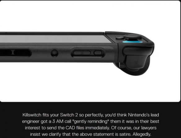 Switch_2第三方保护套「Killswitch」存在潜在隐患，官方已致歉