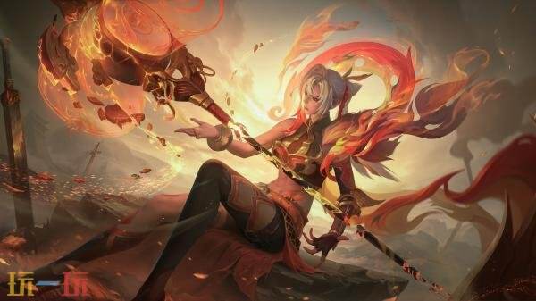 现已推出王者荣耀中的钟无艳-戍鼓铭心新皮肤！首周售价为710点券！