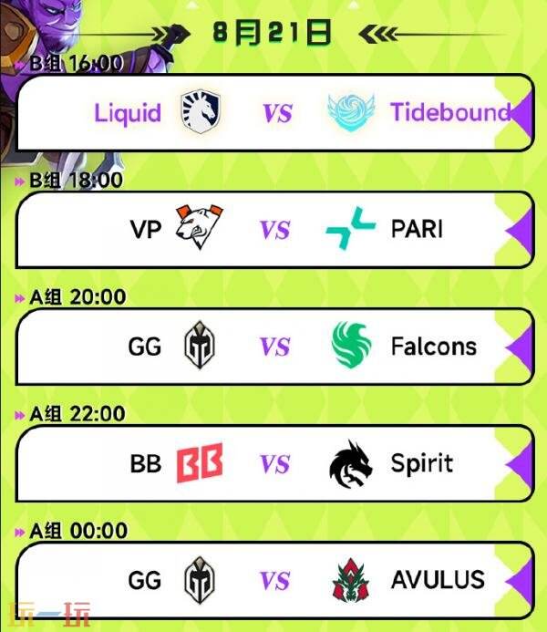 今日线上开启的DOTA2裂变宇宙S6赛事，Tidebound小组赛程全面介绍！
