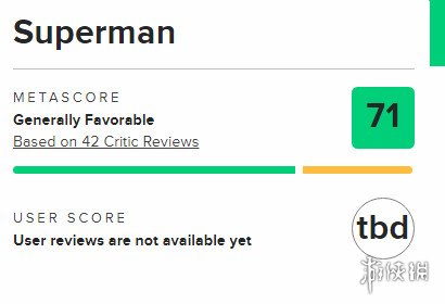 《超人》引起了广泛的争议：烂番茄网站显示新鲜度高达87%，但部分媒体却给予了严厉批评。

