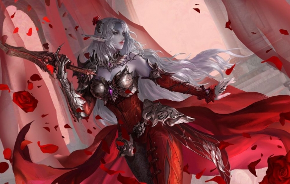 新天堂2全新发布的女性黑暗精灵专属职业——血蔷薇_新职业亮相